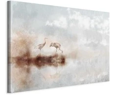 Artgeist Paveikslas - Cranes in the Morning (1 Part) Wide