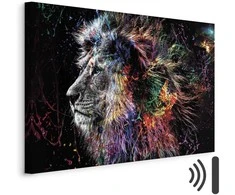 Artgeist Paveikslas - Crazy Lion (1 Part) Wide