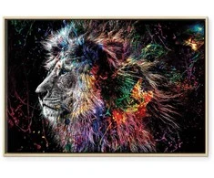 Artgeist Paveikslas - Crazy Lion (1 Part) Wide
