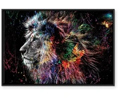 Artgeist Paveikslas - Crazy Lion (1 Part) Wide