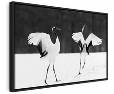 Artgeist Paveikslas - Dancing Cranes (1 Part) Wide