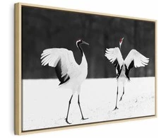 Artgeist Paveikslas - Dancing Cranes (1 Part) Wide