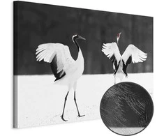 Artgeist Paveikslas - Dancing Cranes (1 Part) Wide