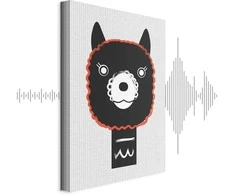 Artgeist Paveikslas - Decorative Alpaca (1 Part) Vertical