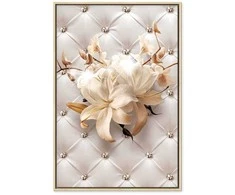 Artgeist Paveikslas - Diamond Lilies (1 Part) Vertical