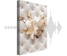 Artgeist Paveikslas - Diamond Lilies (1 Part) Vertical