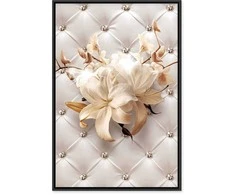 Artgeist Paveikslas - Diamond Lilies (1 Part) Vertical