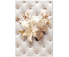 Artgeist Paveikslas - Diamond Lilies (1 Part) Vertical