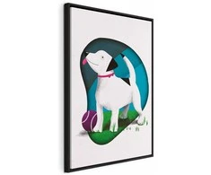 Artgeist Paveikslas - Dog and Ball (1 Part) Vertical