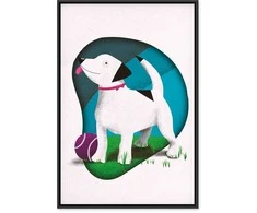 Artgeist Paveikslas - Dog and Ball (1 Part) Vertical