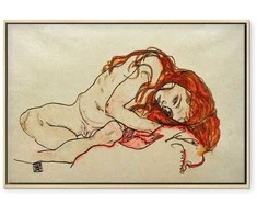 Artgeist Paveikslas - Egon Schiele – Crouched Girl With Bowed Head
