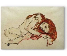 Artgeist Paveikslas - Egon Schiele – Crouched Girl With Bowed Head