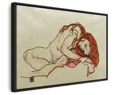 Artgeist Paveikslas - Egon Schiele – Crouched Girl With Bowed Head
