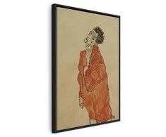 Artgeist Paveikslas - Egon Schiele – Self-Portrait (Man in Oranžinis Jacket)
