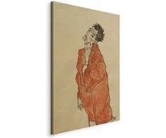 Artgeist Paveikslas - Egon Schiele – Self-Portrait (Man in Oranžinis Jacket)