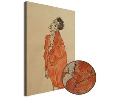 Artgeist Paveikslas - Egon Schiele – Self-Portrait (Man in Oranžinis Jacket)