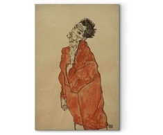 Artgeist Paveikslas - Egon Schiele – Self-Portrait (Man in Oranžinis Jacket)