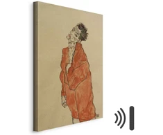 Artgeist Paveikslas - Egon Schiele – Self-Portrait (Man in Oranžinis Jacket)
