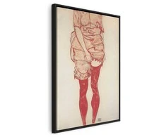 Artgeist Paveikslas - Egon Schiele – Standing Woman in Raudona