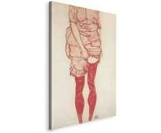 Artgeist Paveikslas - Egon Schiele – Standing Woman in Raudona