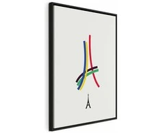 Artgeist Paveikslas - Eiffel Tower - Colorful Graphics - Abstraction