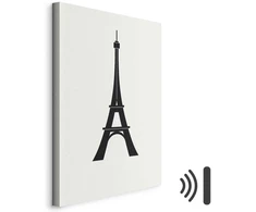 Artgeist Paveikslas - Eiffel Tower Simple Graphics in Juodas and Baltas