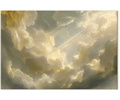 Artgeist Paveikslas - Enchanting Play of Colors Against a Backdrop of Clouds