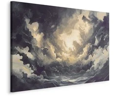 Artgeist Paveikslas - Epic Light Play: The Sun Battling for Dominance Over the Clouds