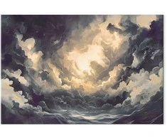 Artgeist Paveikslas - Epic Light Play: The Sun Battling for Dominance Over the Clouds