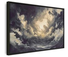 Artgeist Paveikslas - Epic Light Play: The Sun Battling for Dominance Over the Clouds