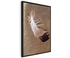 Artgeist Paveikslas - Feather on the Sand (1 Part) Vertical