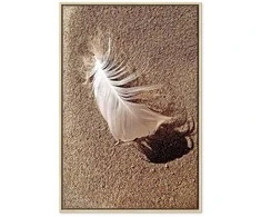 Artgeist Paveikslas - Feather on the Sand (1 Part) Vertical