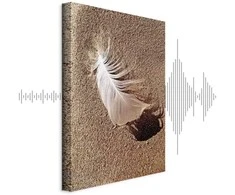 Artgeist Paveikslas - Feather on the Sand (1 Part) Vertical