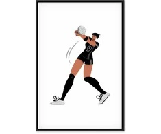 Artgeist Paveikslas - Female Volleyball Player Illustration