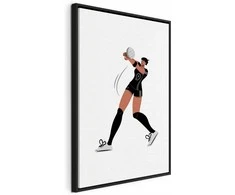 Artgeist Paveikslas - Female Volleyball Player Illustration