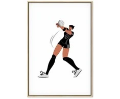 Artgeist Paveikslas - Female Volleyball Player Illustration