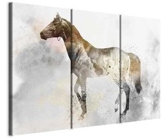 Artgeist Paveikslas - Fiery Steed (3 Parts)