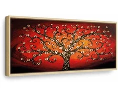 Artgeist Paveikslas - Fiery Tree (1 Part) Narrow