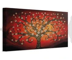 Artgeist Paveikslas - Fiery Tree (1 Part) Narrow
