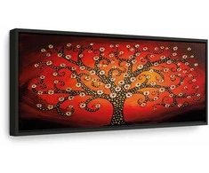 Artgeist Paveikslas - Fiery Tree (1 Part) Narrow