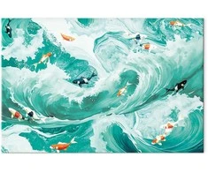 Artgeist Paveikslas - Fish and waves
