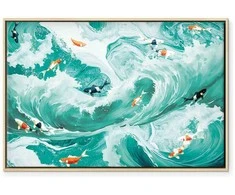 Artgeist Paveikslas - Fish and waves