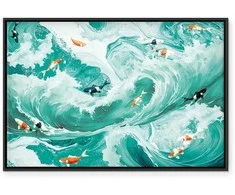 Artgeist Paveikslas - Fish and waves