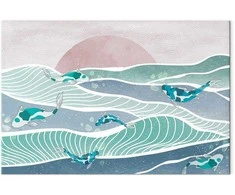 Artgeist Paveikslas - Fish on the waves