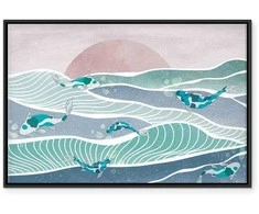 Artgeist Paveikslas - Fish on the waves