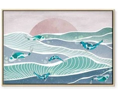 Artgeist Paveikslas - Fish on the waves