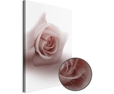 Artgeist Paveikslas - Floral Glamour Glow (1-part) - Delicate and Pastel Rožinė Rose