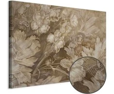 Artgeist Paveikslas - Floral Ornaments Carved in Delicate Sepia and Brown Shades