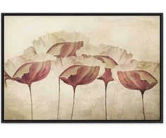 Artgeist Paveikslas - Flowers in rusvai gelsvas (1 Part) Wide