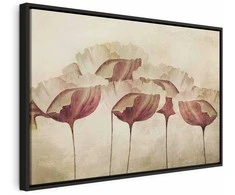 Artgeist Paveikslas - Flowers in rusvai gelsvas (1 Part) Wide